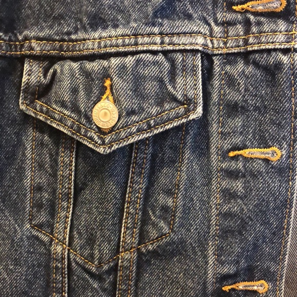 LEVI’S denim cropped trucker jacket - Picture 7 of 8
